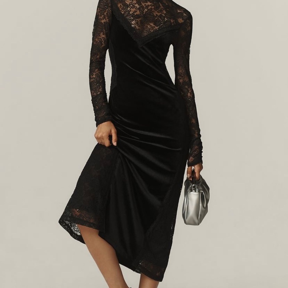 Elegant Black Lace Dress